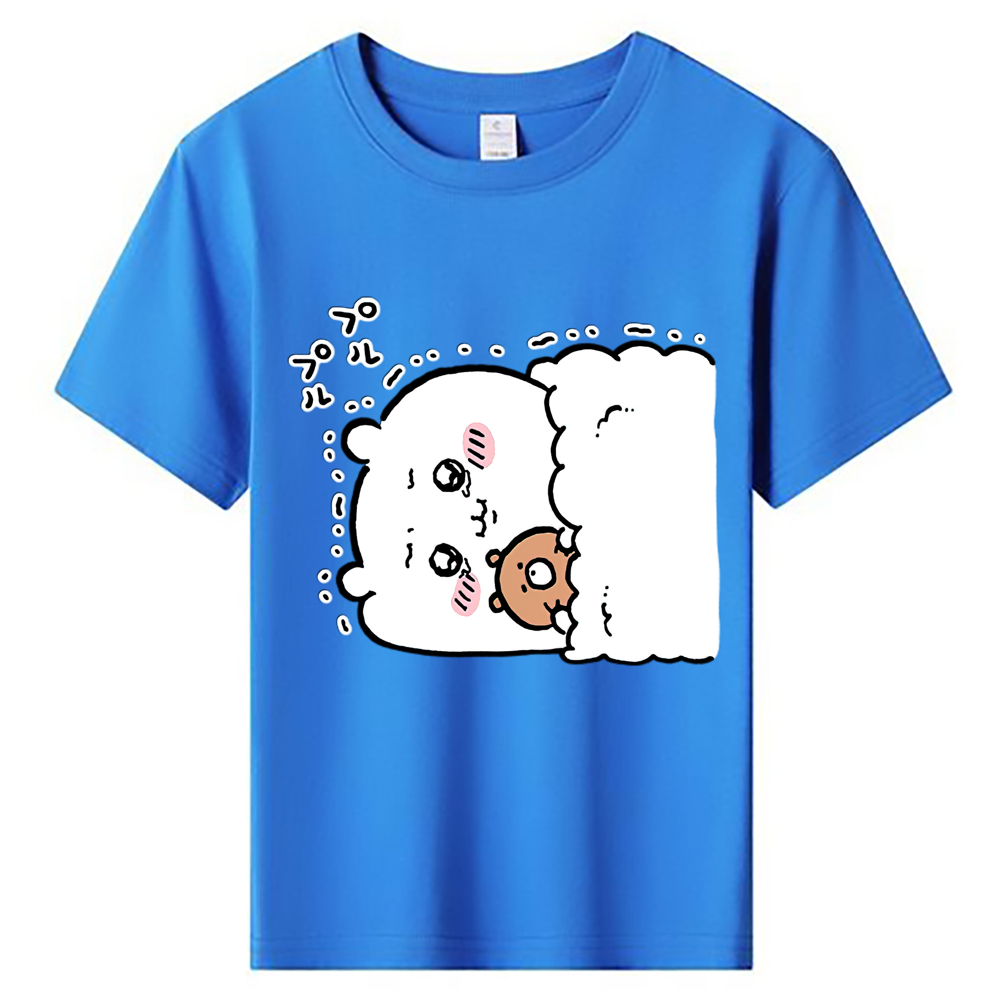 （画像用） ちいかわ ちいかわ Chii-kawa chiikawa 綿100％キッズTシャツ（フロントプリント）